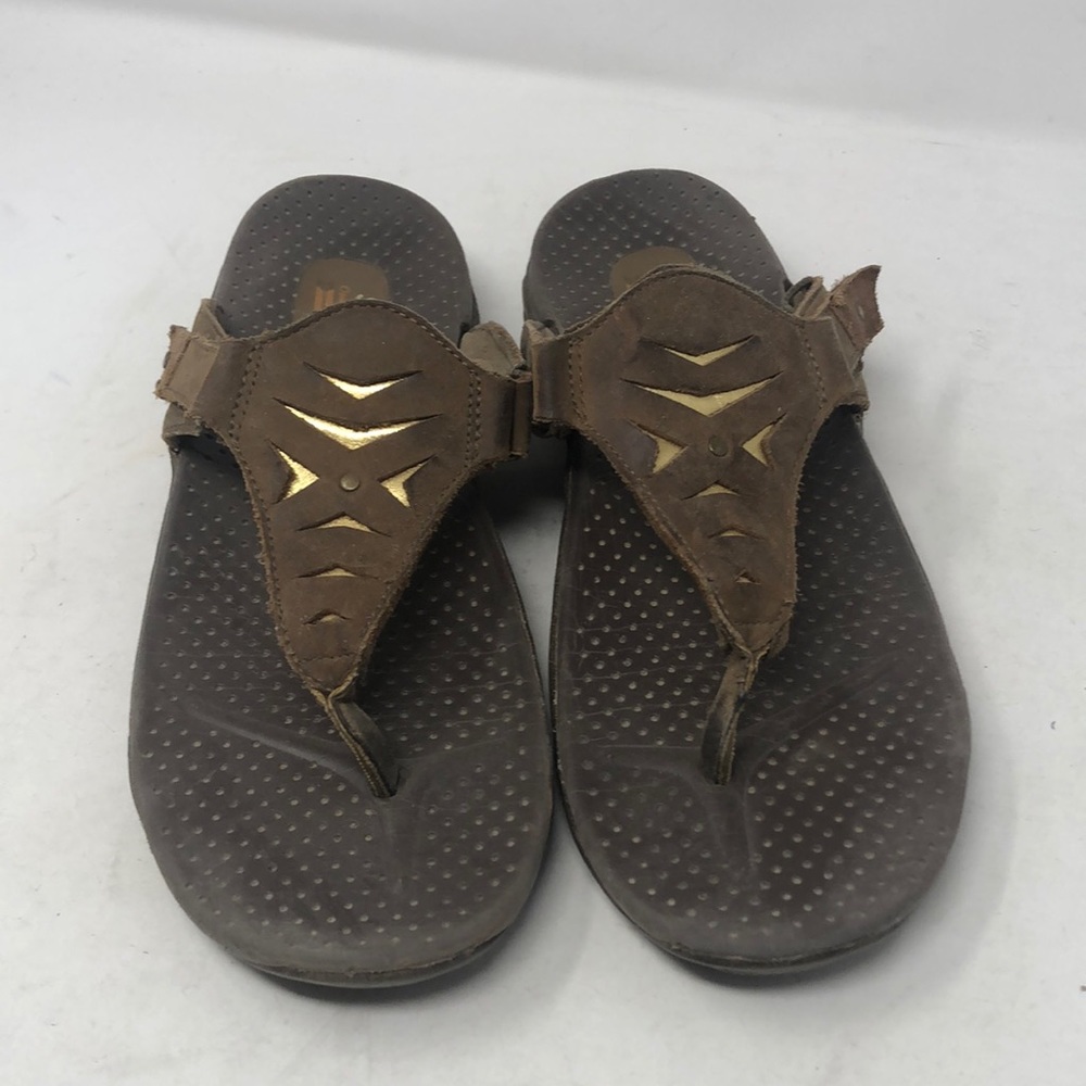 Skechers Raggae Sunshine Leather Flip Flop Sandals